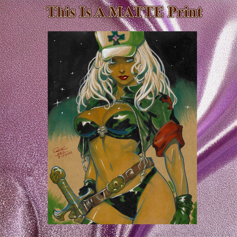 OC Art Illustration Hard Signed 8.5x11in Fine Art PRINT