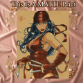 Elektra Art Illustration Hard Signed 8.5x11in Fine Art PRINT