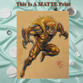 Sabertooth Art Illustration Hard Signed 8.5x11in Fine Art PRINT
