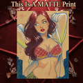 Mary Jane Art Illustration Hard Signed 8.5x11in Fine Art PRINT