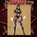 Psylocke Art Illustration Hard Signed 8.5x11in Fine Art PRINT