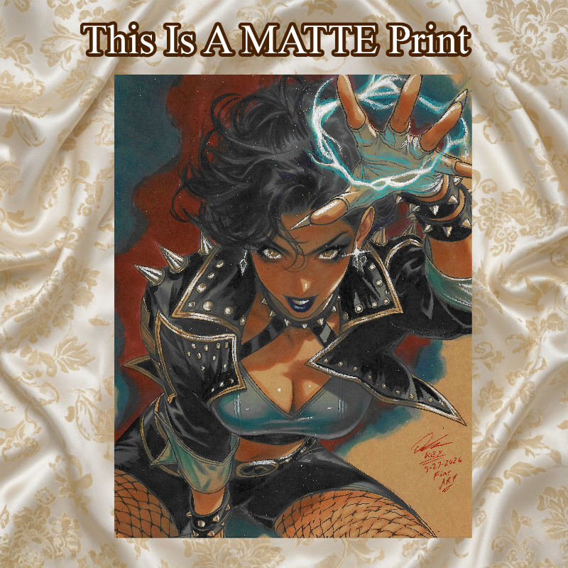 Zatanna Art Illustration Hard Signed 8.5x11in Fine Art PRINT