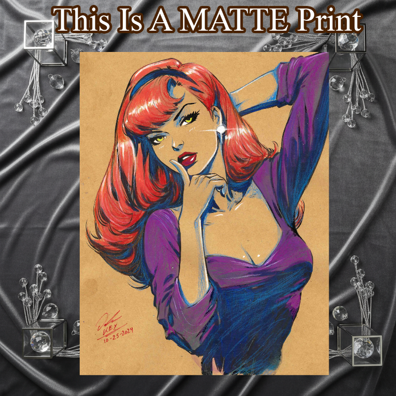 Daphne Blake Art Illustration Hard Signed 8.5x11in Fine Art PRINT