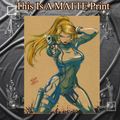 Samus Art Illustration Hard Signed 8.5x11in Fine Art PRINT