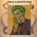 Joker Art Illustration Hard Signed 8.5x11in Fine Art PRINT