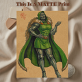 Doctor Doom Art Illustration Hard Signed 8.5x11in Fine Art PRINT