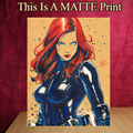 Black Widow Art Illustration Hard Signed 8.5x11in Fine Art PRINT