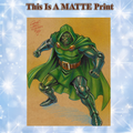 Doctor Doom Art Illustration Hard Signed 8.5x11in Fine Art PRINT