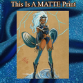 Storm Art Illustration Hard Signed 8.5x11in Fine Art PRINT