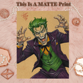 Joker Art Illustration Hard Signed 8.5x11in Fine Art PRINT