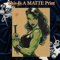 She Hulk Art Illustration Hard Signed 8.5x11in Fine Art PRINT