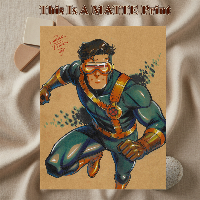 Cyclops Art Illustration Hard Signed 8.5x11in Fine Art PRINT