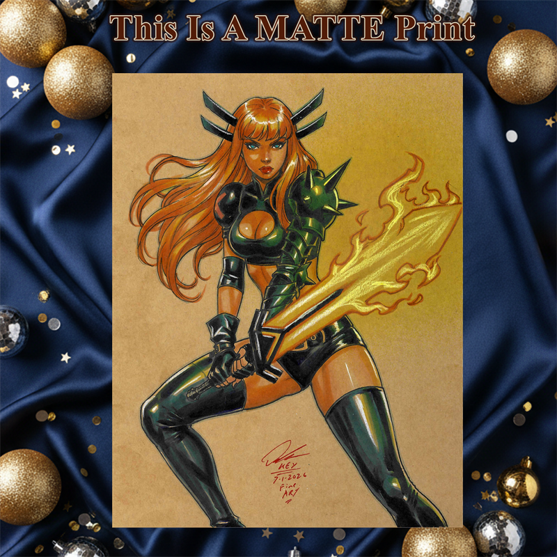 Magik Art Illustration Hard Signed 8.5x11in Fine Art PRINT