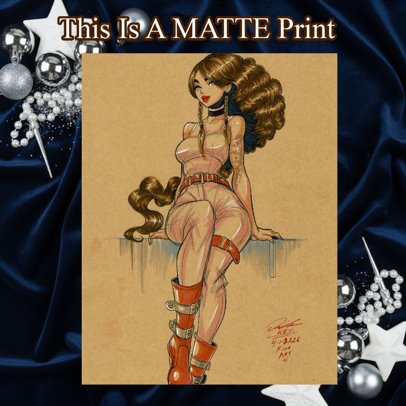 OC Art Illustration Hard Signed 8.5x11in Fine Art PRINT