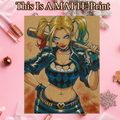 Harley Quinn Art Illustration Hard Signed 8.5x11in Fine Art PRINT