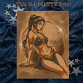 Princess Leia Art Illustration Hard Signed 8.5x11in Fine Art PRINT