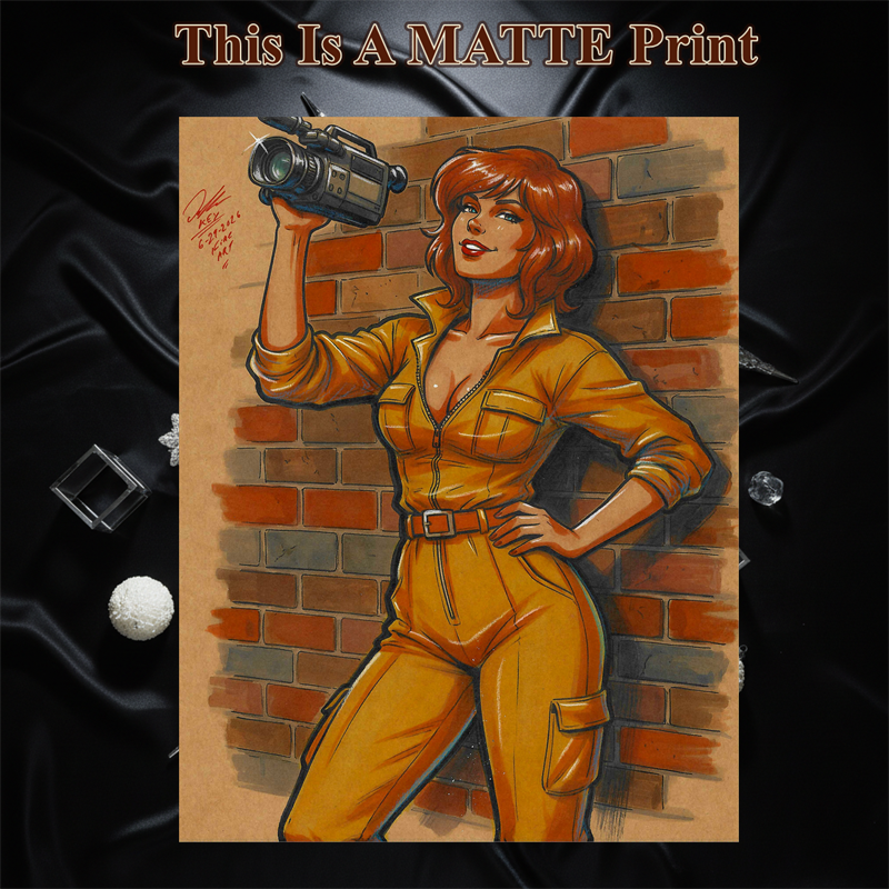 April Oneil Art Illustration Hard Signed 8.5x11in Fine Art PRINT