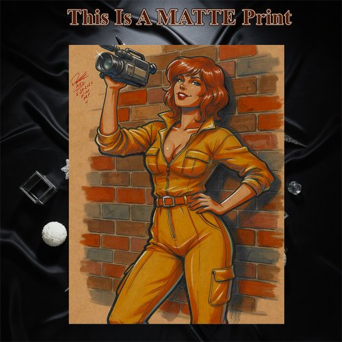 April Oneil Art Illustration Hard Signed 8.5x11in Fine Art PRINT