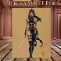 Psylocke Art Illustration Hard Signed 8.5x11in Fine Art PRINT