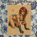 Red Sonja Art Illustration Hard Signed 8.5x11in Fine Art PRINT