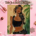 Lara Croft Art Illustration Hard Signed 8.5x11in Fine Art PRINT