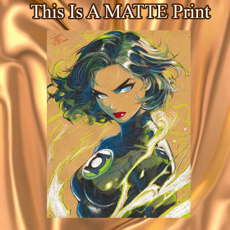 Jade Art Illustration Hard Signed 8.5x11in Fine Art PRINT