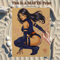 Psylocke Art Illustration Hard Signed 8.5x11in Fine Art PRINT