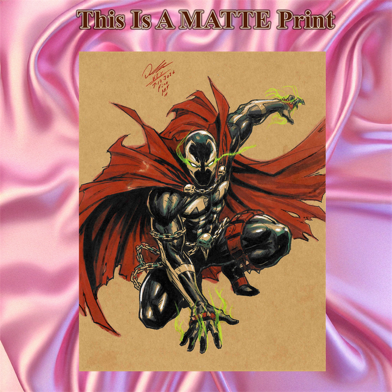 Spawn Art Illustration Hard Signed 8.5x11in Fine Art PRINT
