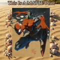 Spider-Man Art Illustration Hard Signed 8.5x11in Fine Art PRINT