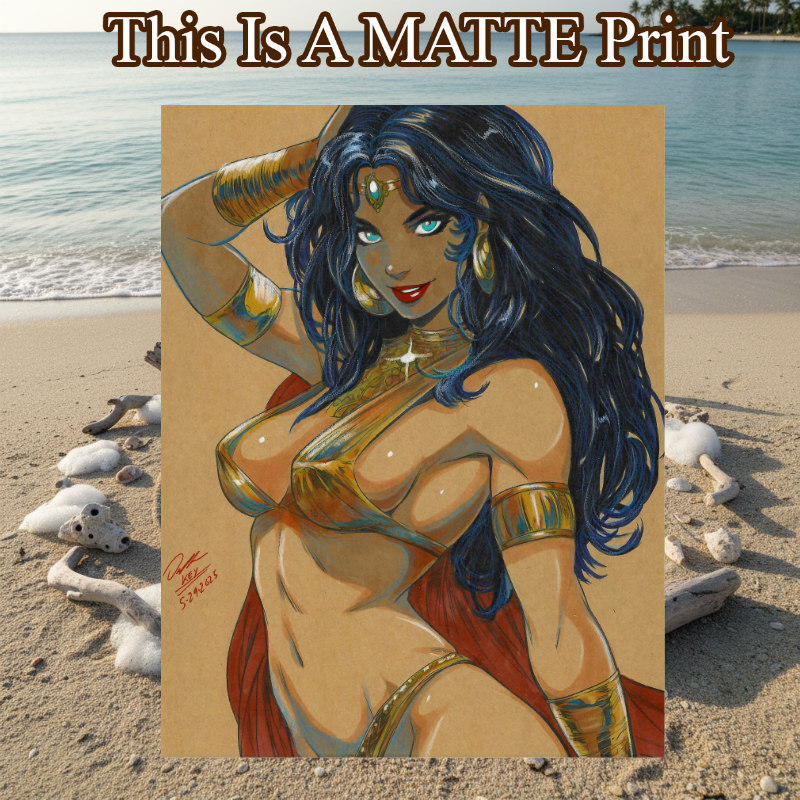 Dejah Thoris Art Illustration Hard Signed 8.5x11in Fine Art PRINT
