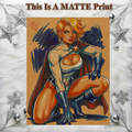 Power Girl Art Illustration Hard Signed 8.5x11in Fine Art PRINT