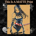 Psylocke Art Illustration Hard Signed 8.5x11in Fine Art PRINT
