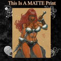 Red Sonja Art Illustration Hard Signed 8.5x11in Fine Art PRINT