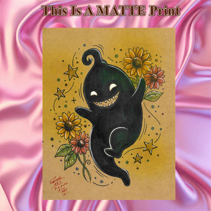 Krobus Art Illustration Hard Signed 8.5x11in Fine Art PRINT