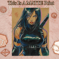 Psylocke Art Illustration Hard Signed 8.5x11in Fine Art PRINT