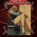 Mary Jane Art Illustration Hard Signed 8.5x11in Fine Art PRINT