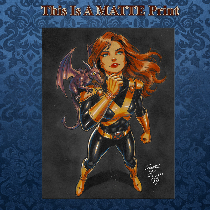 Kitty Pryde Art Illustration Hard Signed 8.5x11in Fine Art PRINT