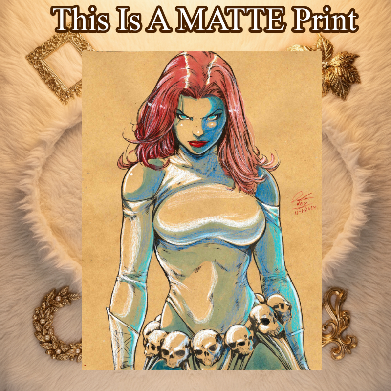 Mystique Art Illustration Hard Signed 8.5x11in Fine Art PRINT