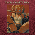Harley Quinn Art Illustration Hard Signed 8.5x11in Fine Art PRINT