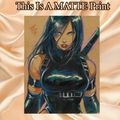 Psylocke Art Illustration Hard Signed 8.5x11in Fine Art PRINT