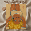 Power Girl Art Illustration Hard Signed 8.5x11in Fine Art PRINT