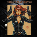 Black Widow Art Illustration Hard Signed 8.5x11in Fine Art PRINT