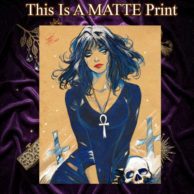 Death Of The Endless Art Illustration Hard Signed 8.5x11in Fine Art PRINT