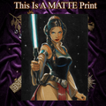 Princess Leia Art Illustration Hard Signed 8.5x11in Fine Art PRINT
