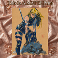 Jungle Girl Art Illustration Hard Signed 8.5x11in Fine Art PRINT