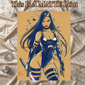 Psylocke Art Illustration Hard Signed 8.5x11in Fine Art PRINT