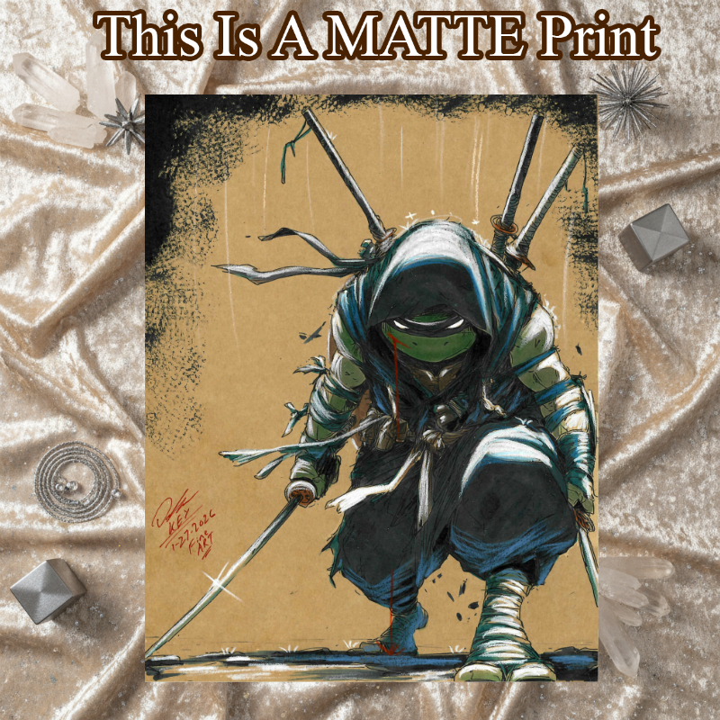 Michaelangelo Art Illustration Hard Signed 8.5x11in Fine Art PRINT
