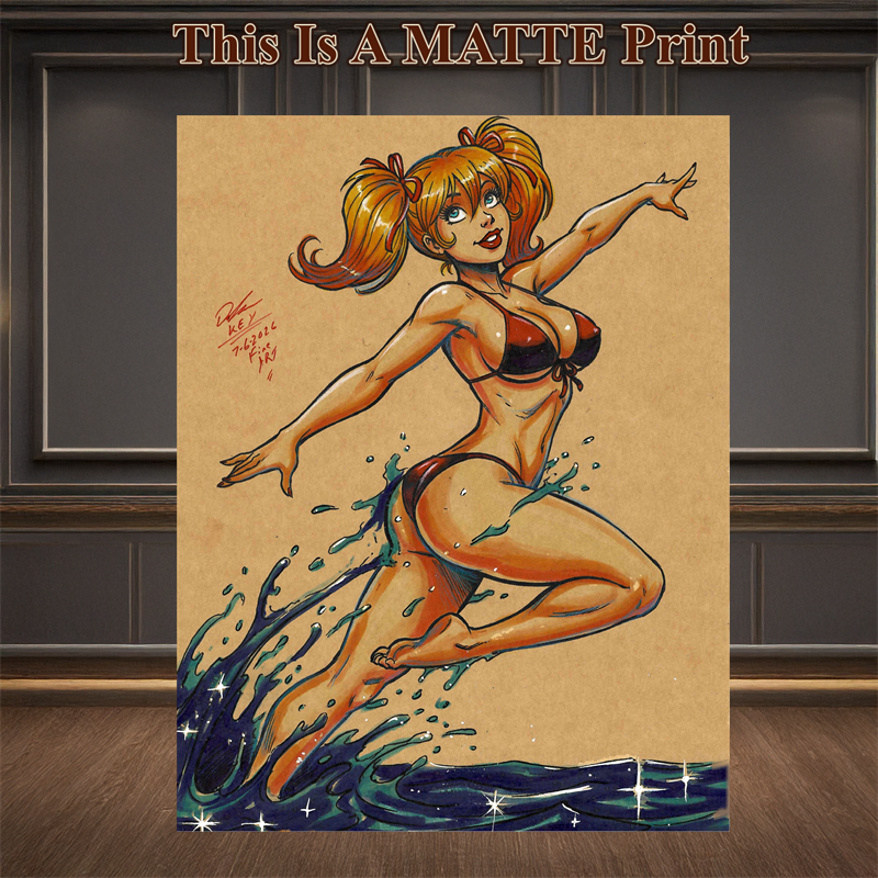 Mandy Art Illustration Hard Signed 8.5x11in Fine Art PRINT