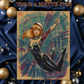 Gwen Stacy Art Illustration Hard Signed 8.5x11in Fine Art PRINT