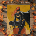 Batgirl Art Illustration Hard Signed 8.5x11in Fine Art PRINT